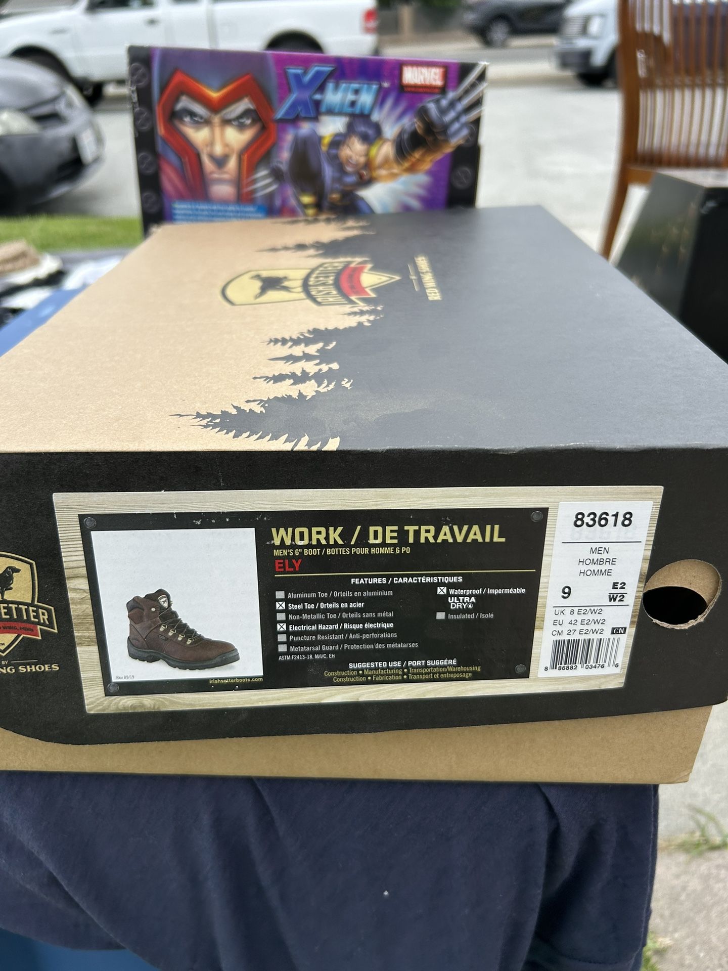 Red Wings Work Boots Steel Toe Brand New With Orthotic Size 9