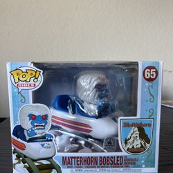VAULTED EXC Matterhorn Bobsled & Abominable Snowman FUNKO POP RIDE #65 Disney