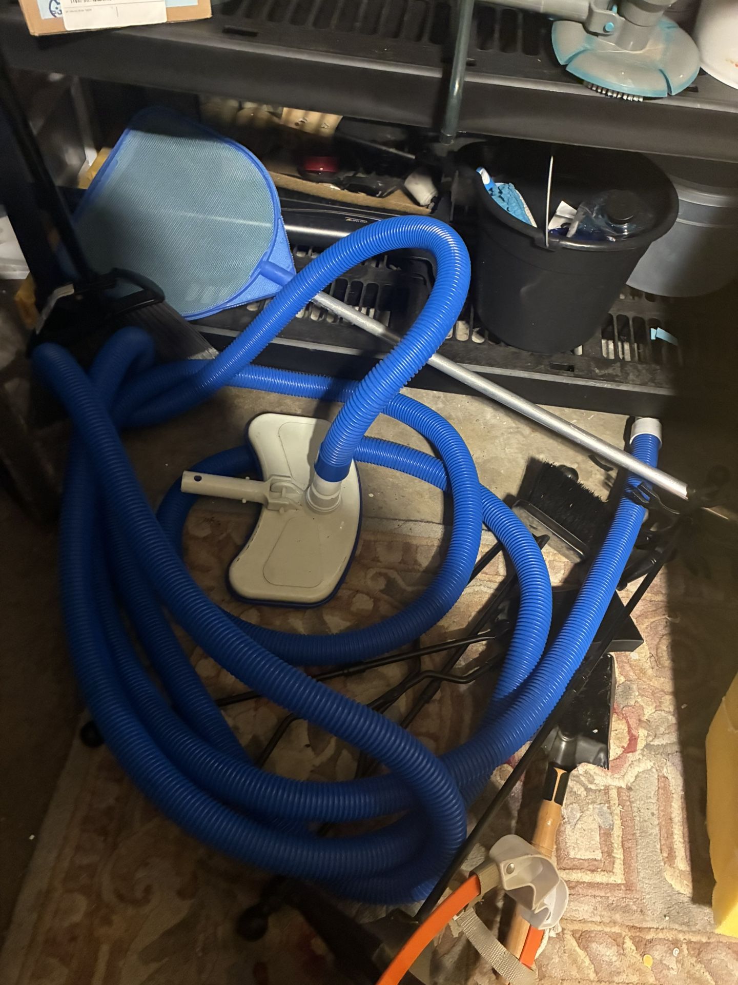 Pool Vacuum With Hoses And Chemicals