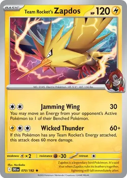 Pokemon Zapdos 070/182