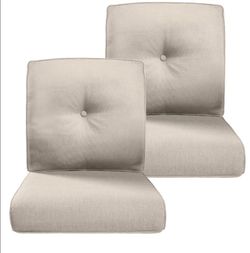 2 pack set- outdoor patio cushions Biege