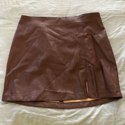 Leather Skirt- Size L 