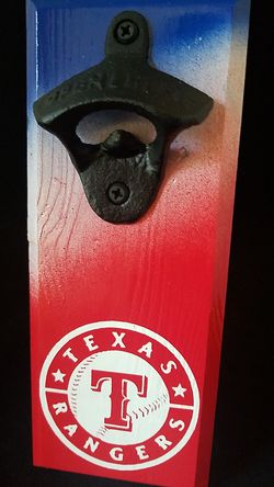 Texas Rangers bottle opener