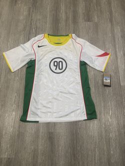 Nike Total 90 Dri Fit Soccer Jersey White Optic Yellow Size Medium
