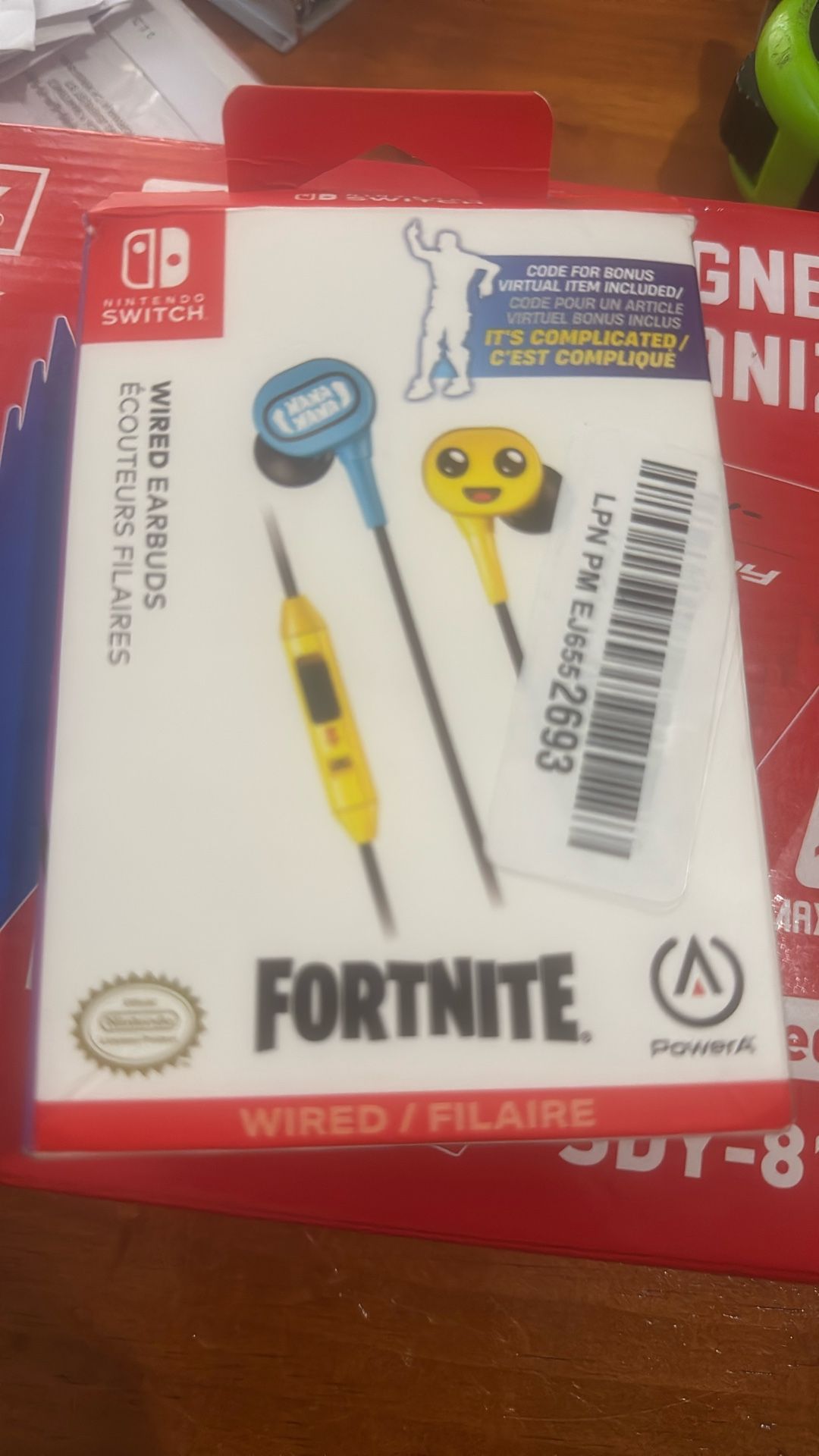 Fortnite Wired Earbuds For Nintendo Switch(Open Box)