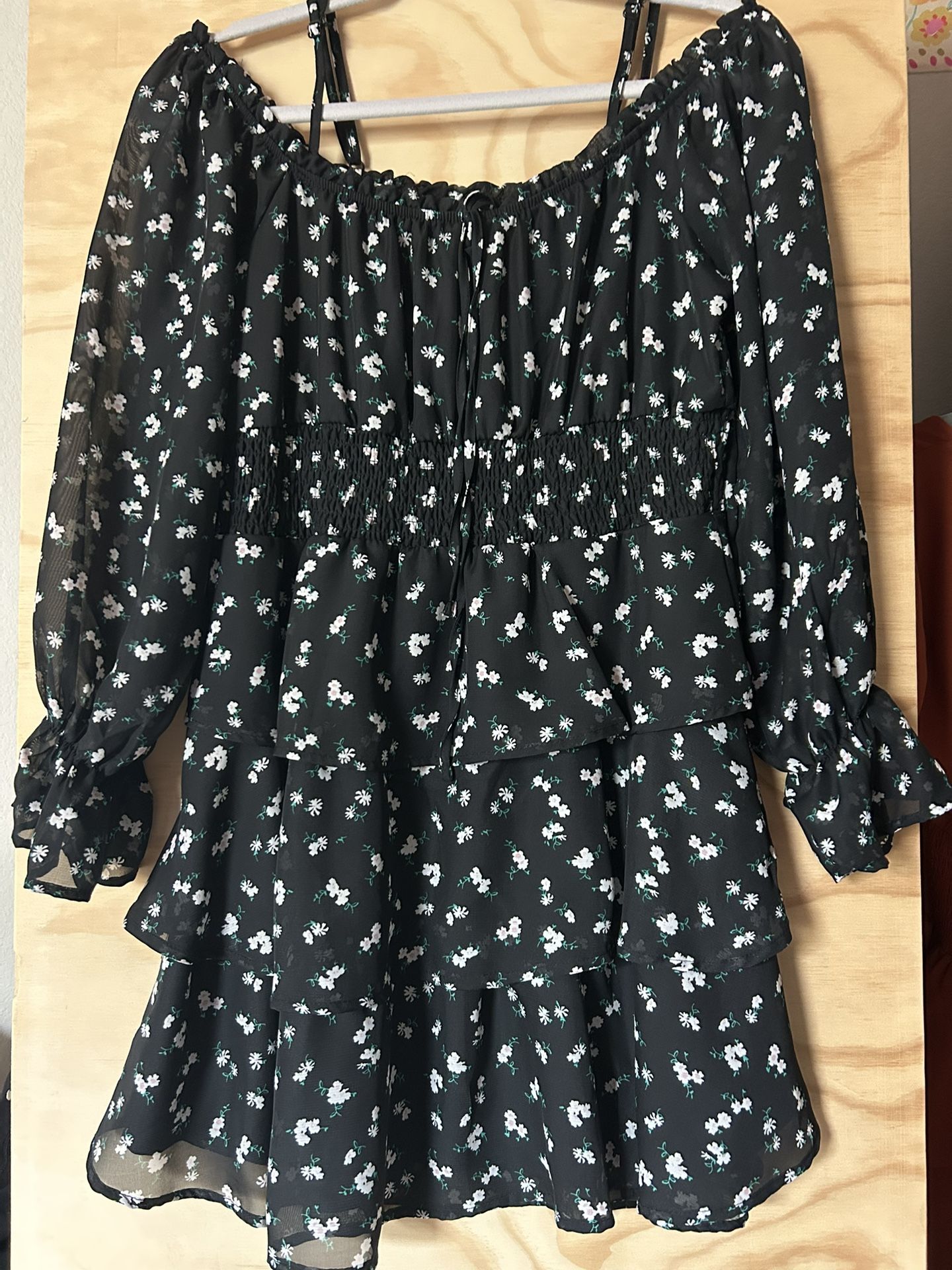 Rue 21, Dress, Black, Floral Pattern , Small