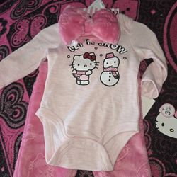 Hello Kitty Christmas Baby Outfit 