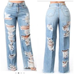 Brand New Distressed Women's Jeans