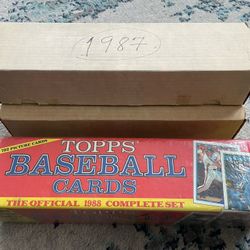 Topps Baseball Cards Full Sets 1986, 1987, 1988