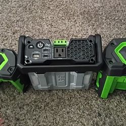 Power Inverter With 2 Batteries 56v  Retails For Over $700