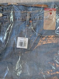 Levi’s 569 Loose Fit Straight Jeans Mens 44x30 Medium Wash Blue Denim NWT