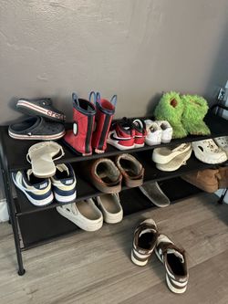 3-Tier Black Shoe Rack Organizer - Already Assembled!