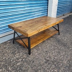 Rustic coffee table. Measures approx: 48" wide x 24" deep x 18" tall. Pick up in N Phoenix by Bell Rd 