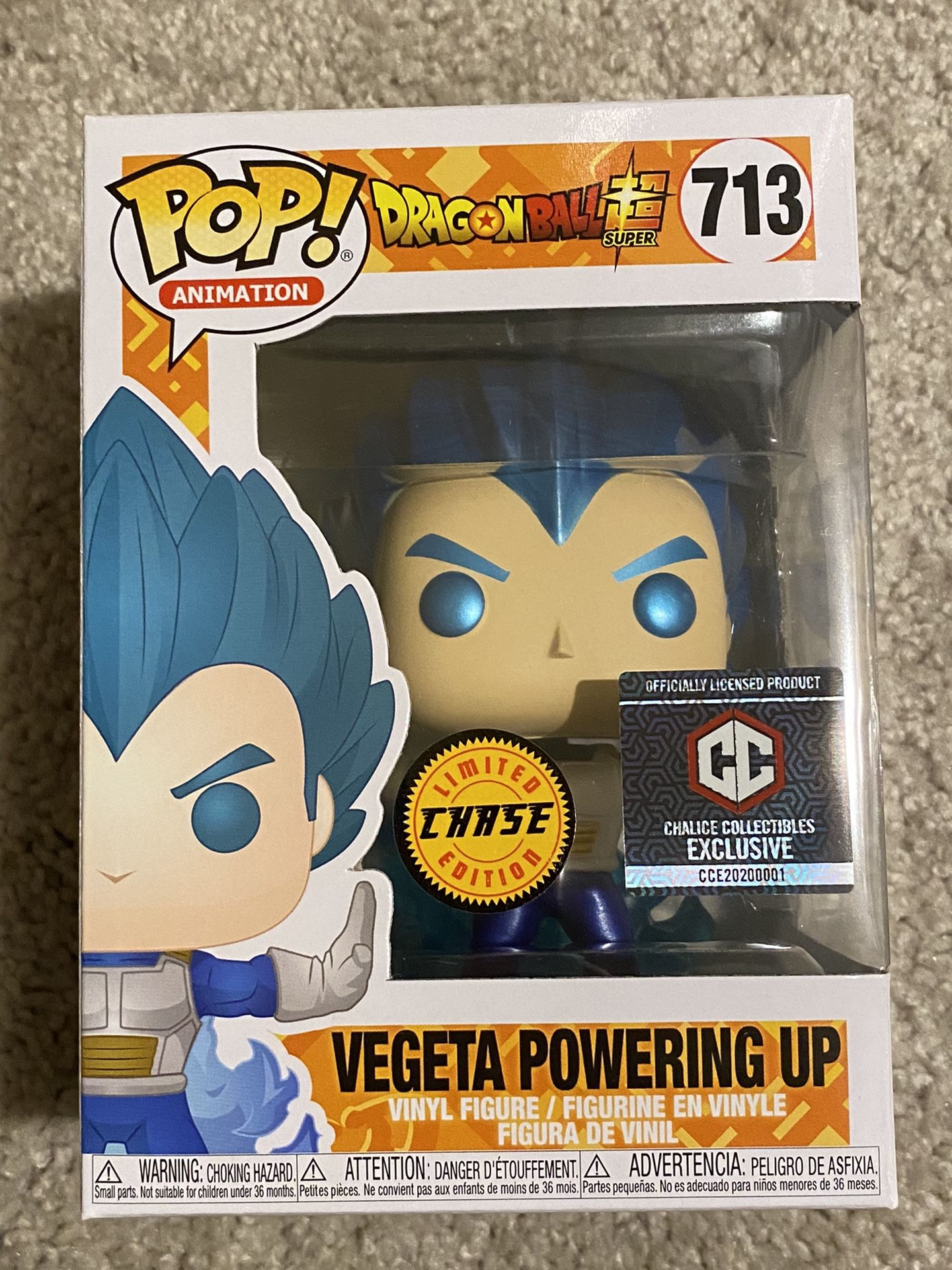 Funko Pop Dragon Ball Z: Vegeta Powering Up Chase Chalice Collectibles #713