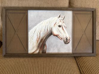 Framed Horse Portrait Wall Art