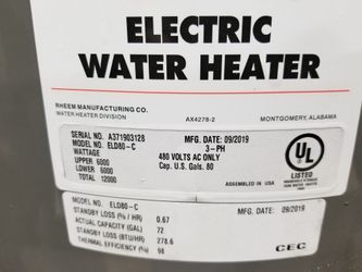 Rheem Commercial Hot Water Heater