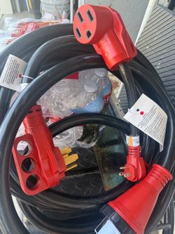 Heavy Duty RV Extension Cord & Adapter