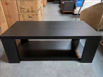 Chunky black coffee table