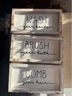 Bathroom signs