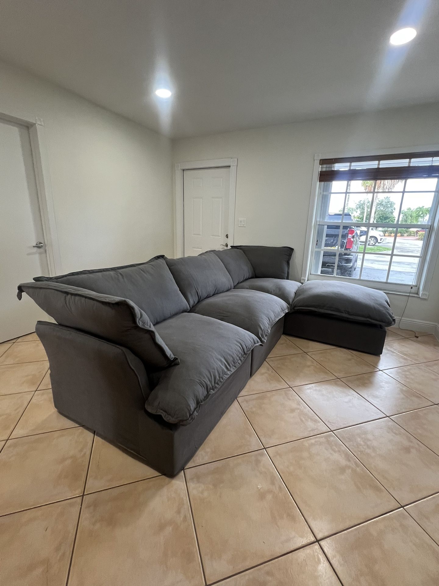 Dark Gray Cloud sectional (New In Box)