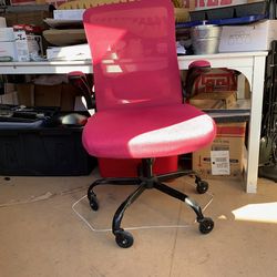 Mimoglad Home Office Desk Chair (Modern, Rose-Carmine) (2)
