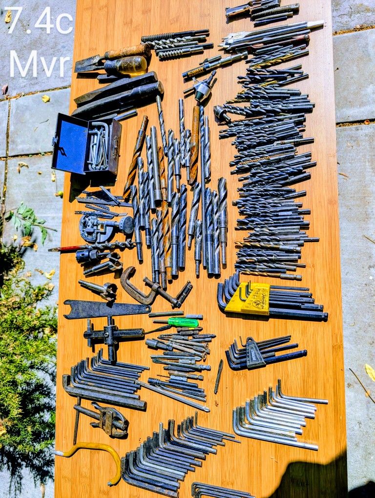 Variety Of Tools Including Allen Wrench, Drill And Others