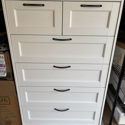 Tall White Dresser
