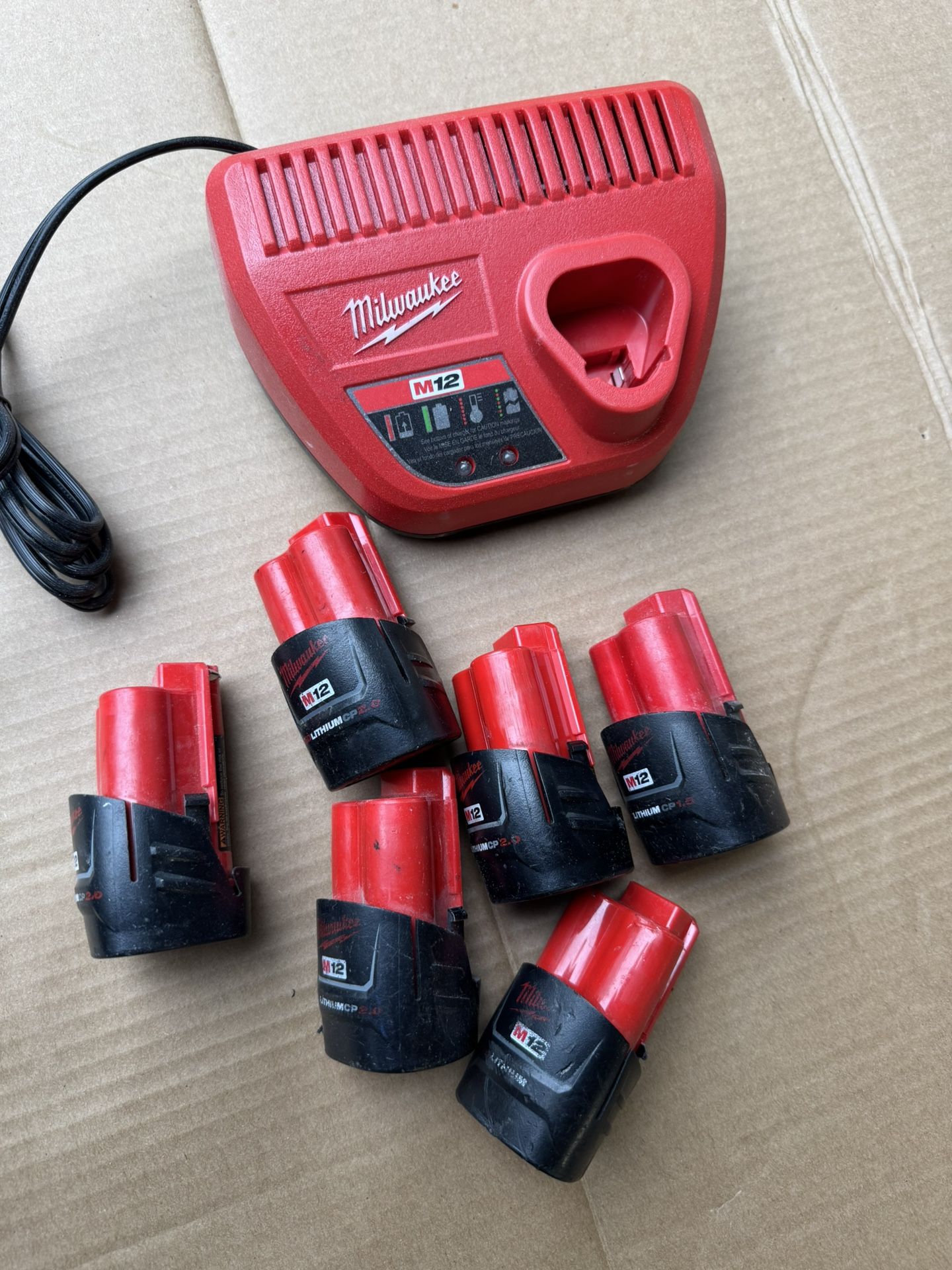 Milwaukee Batteries M12 And Charger