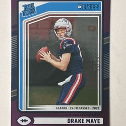 Sports Card Donruss Drake Maye Purple /24 Rookie RARE