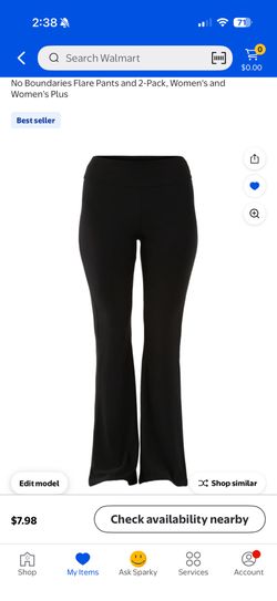Women’s Black Flare Pants