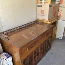 Wood Storage Cabinet