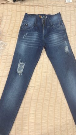 Divina High-Waist Distressed Skinny Jeans