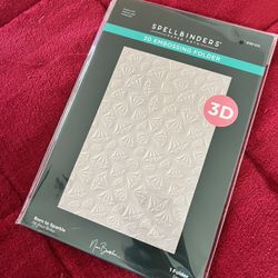 Spellbinders - Diamonds | Bougie Birthday Collection - 3D Embossing Folder - Born to Sparkle | 5.5”x 8.5”