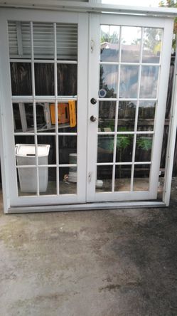 DobleFrench Doors With Frame