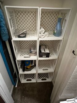 Milk crate storage containers