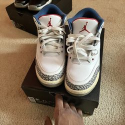 Air Jordan 3 “True Blue” – Size 6.1Y – Like New w/ Box