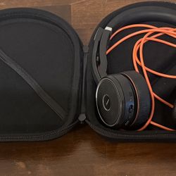Jabra Evolve Wireless Work Headset - Excellent Condition With Case and USB Dongle