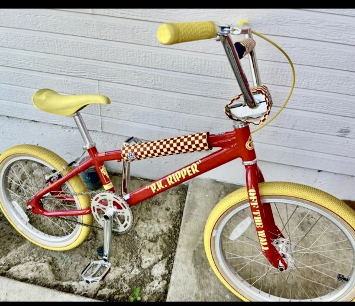 Vans Red And Yellow Se Bmx Pk Ripper Looptail Bike