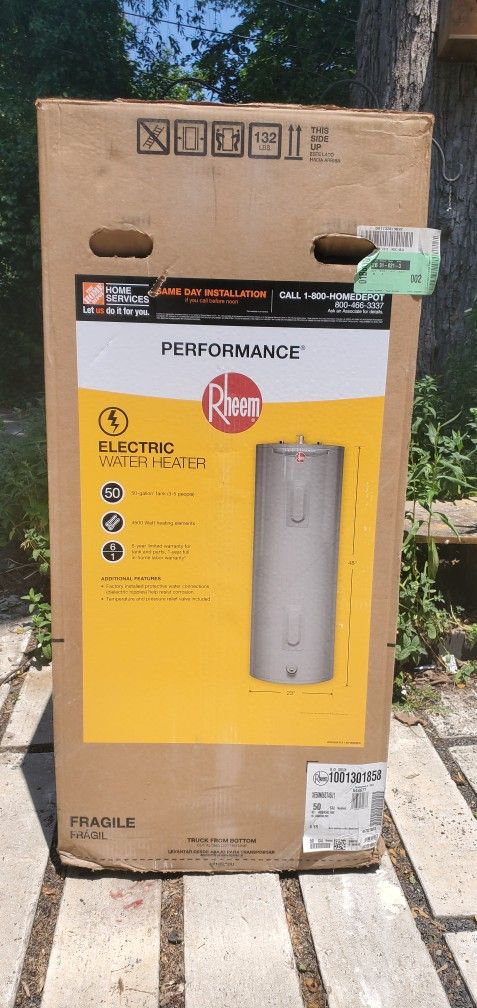 BRAND NEW RHEEM 50 GALLON WATER HEATER !!!!!!!! for Sale in Philadelphia,  PA - OfferUp