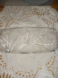Gorgeous vintage Mikasa Tivoli Tulip tray
