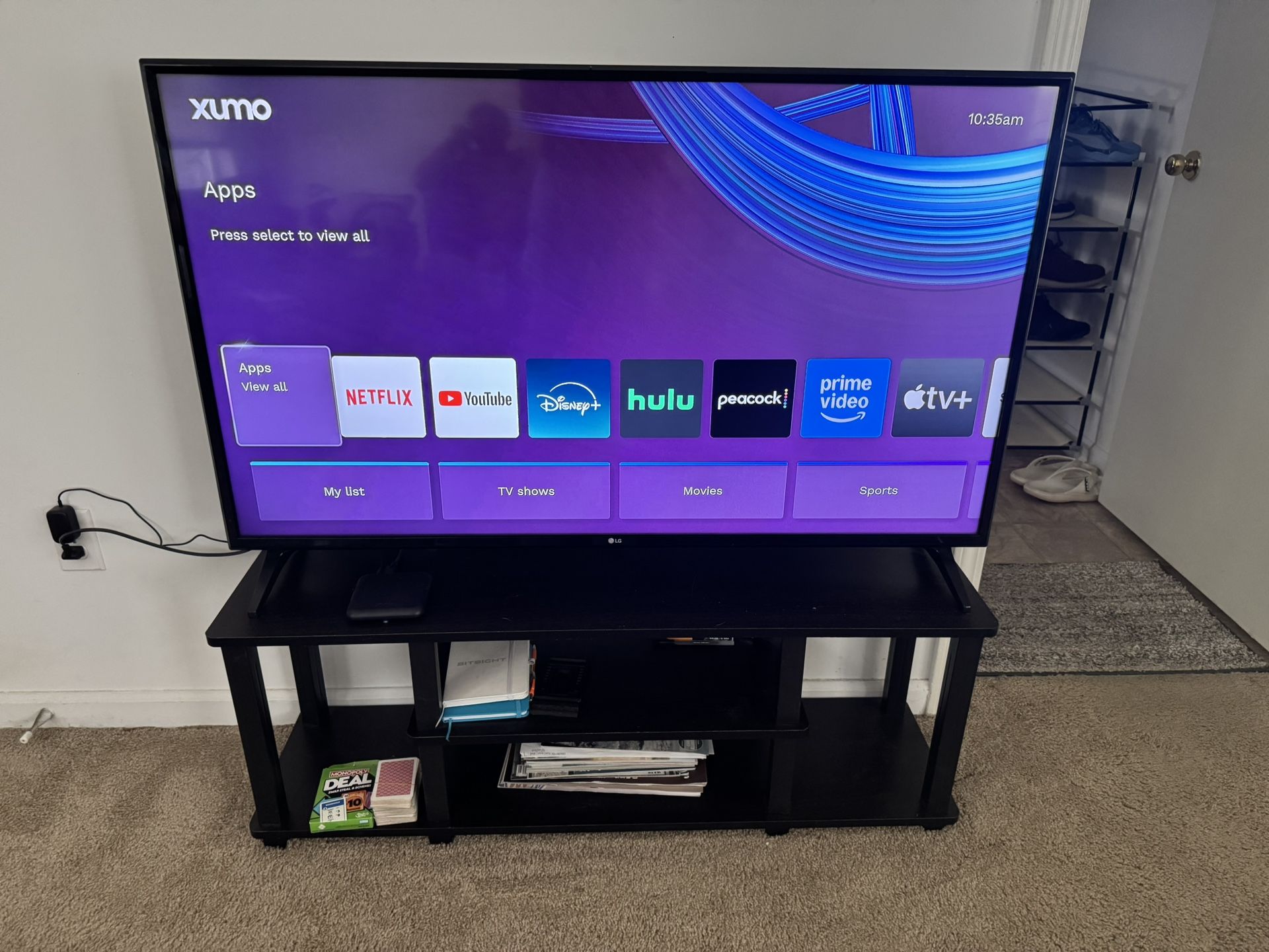 LG 50” 4K Smart TV + TV Console/Stand