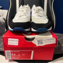 Nike Air Max 1 White Photo Blue Size 9.5