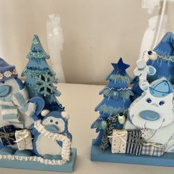 Christmas Themed 2d Wooden Statues