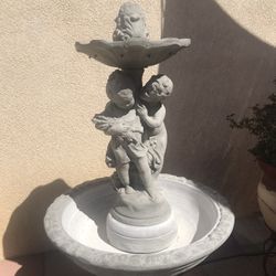New Water Fountain Made Out Of Cement 
