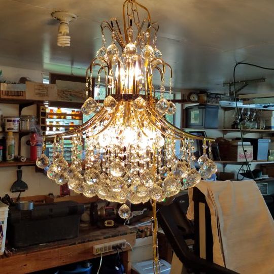 Lighting by Pecaso 11 Light Contour Chandelier in Gold 3002-CR-G