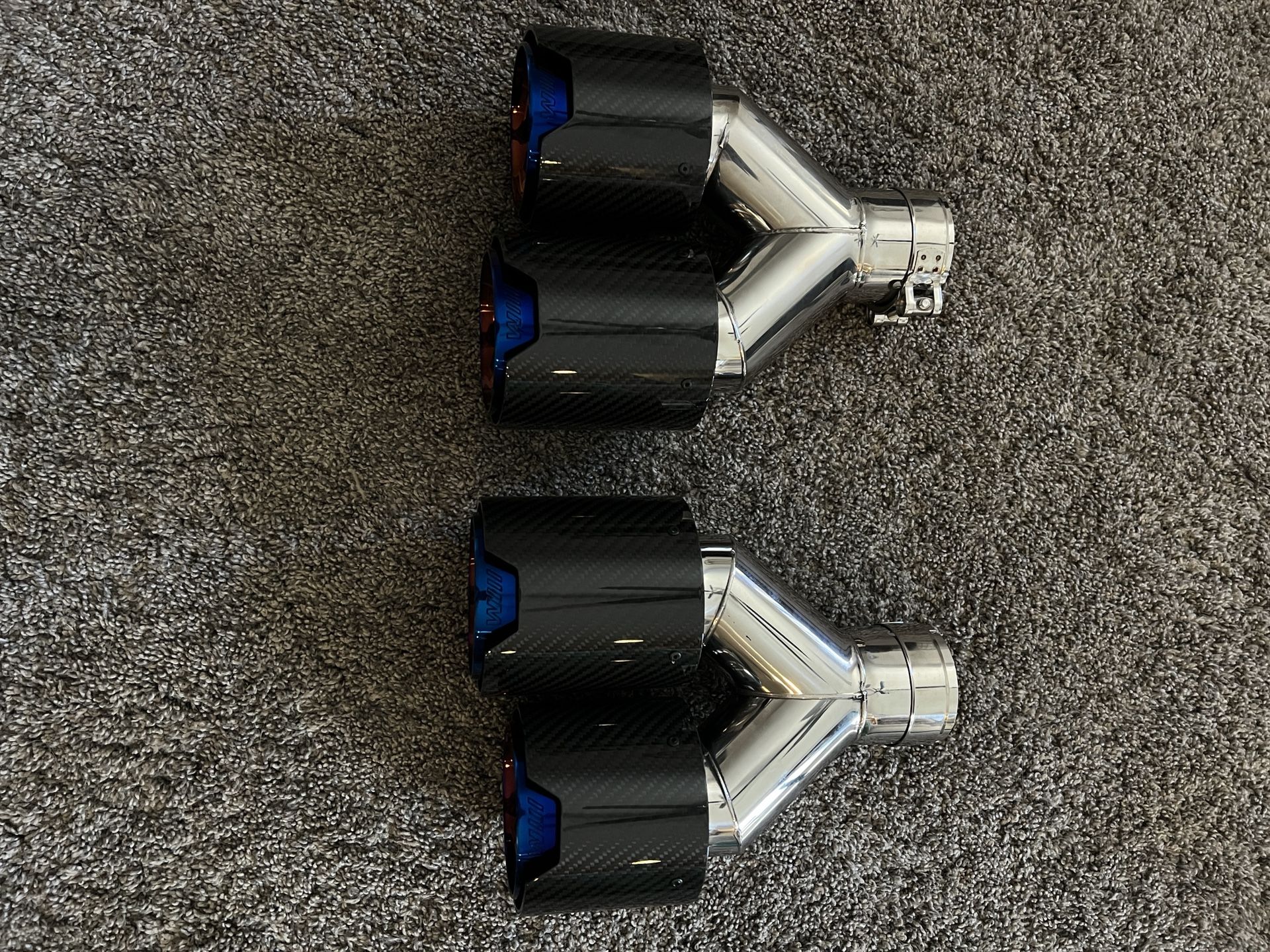 BMW Burnt Carbon Tips
