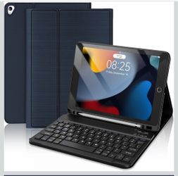 iPad 9th Generation Case with Keyboard 10.2 inch, Magnetic Detachable Wireless Keyboard, Folio Cover with Pencil Holder for iPad 8th Gen/ 7th Gen/ iPa