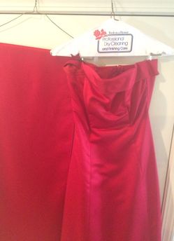 Red Satin Long Dress