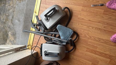 (2 UNITS WITH ATTACHMENTS) PURE ENRICHMENT ROLLING STEAM CLEANER CARPET