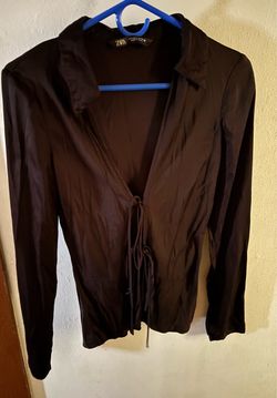 Zara black Blouse size small